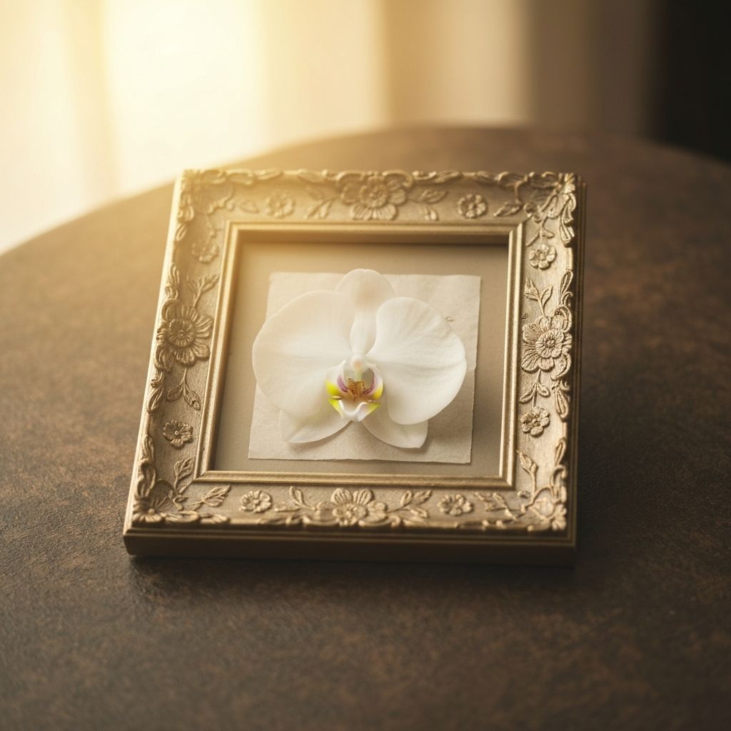 Hjerte laget av tørkede blomster